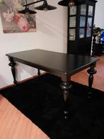 Zwarte eettafel, Huis en Inrichting, Tafels | Eettafels, Ophalen, Gebruikt, 50 tot 100 cm, 150 tot 200 cm