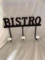 Gietijzeren kapstok “bistro” 3 haken, Ophalen of Verzenden, Gebruikt, Wandkapstok, Minder dan 100 cm