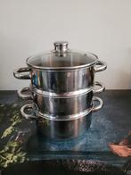 Stoompan diameter 20cm, Huis en Inrichting, Keuken | Potten en Pannen, Kookpan of Snelkookpan, Overige materialen, Gebruikt, Inductieplaat