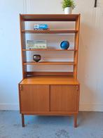 Vintage midcentury kast boekenkast uit Zweden, Ophalen, Gebruikt, 50 tot 100 cm, X