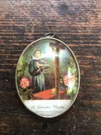 Schilderijtje Geradus Majella met bloemen, Ophalen of Verzenden