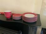 Vrolijk porselijnen diner servies voor 8 personen, Ophalen, Zo goed als nieuw, Bord(en), Overige stijlen