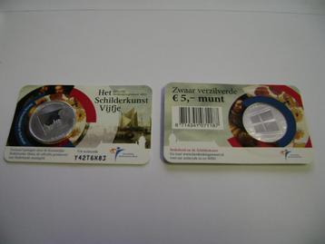 Het Schilderkunst Vijfje in Unc kwaliteit in Coincard beschikbaar voor biedingen