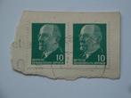 Duitsland DDR postzegels 2 x 10 Pfennig., Verzenden, DDR, Gestempeld