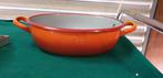 emaille pan oranje met kunststof grepen ovaal, Ophalen of Verzenden, 'T Olde Gre-j, Info@toldegrej.nl, Endepoelstraat 20f Didam