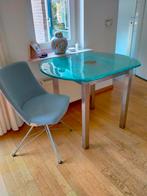 Leuk klein tafeltje met stoel, Huis en Inrichting, Tafels | Eettafels, Ophalen, 50 tot 100 cm, Rond, Tot twee personen