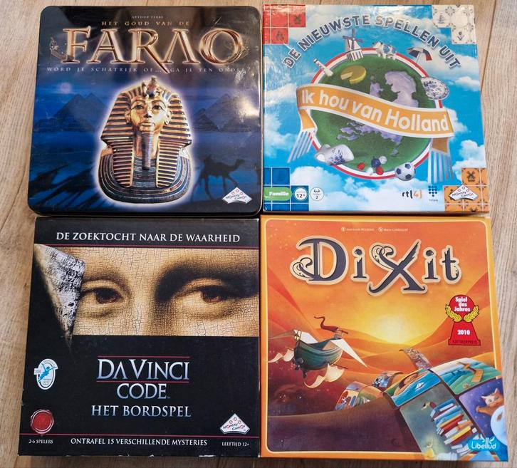 Spellenpakket 4x - dixit al verkocht, Hobby en Vrije tijd, Gezelschapsspellen | Bordspellen, Ophalen