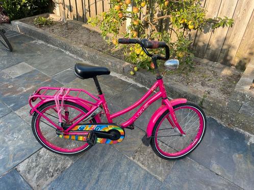 Roze 20" Loekie fiets met verlichting, Fietsen en Brommers, Fietsen | Meisjes, Gebruikt, 20 inch, Ophalen