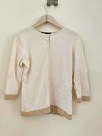 Dames H&M vest met knopen colorblock beige bruin maat S, Maat 38/40 (M), H&M, Beige, Ophalen of Verzenden