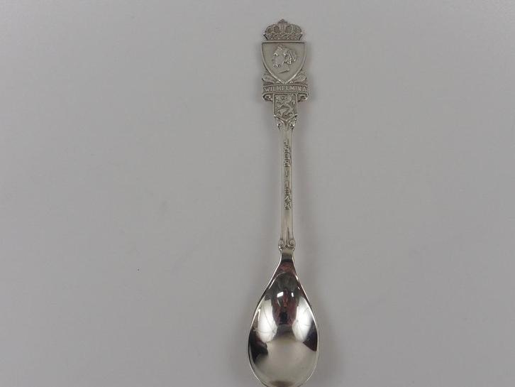 Zilveren theelepeltje Wilhelmina                         Z66, Antiek en Kunst, Antiek | Goud en Zilver, Zilver, Ophalen of Verzenden