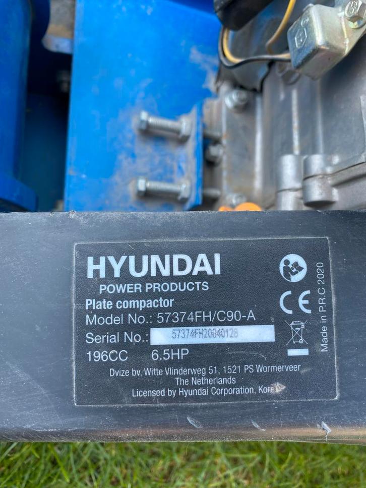 Hyundai Trillplaat - Zo goed als nieuw!, Tuin en Terras, Overige Tuin en Terras, Zo goed als nieuw, Ophalen