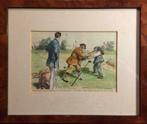 Cartoon English Golfer. 1911, Verzamelen, Foto's en Prenten, Ophalen of Verzenden, Zo goed als nieuw, Voor 1940, Prent