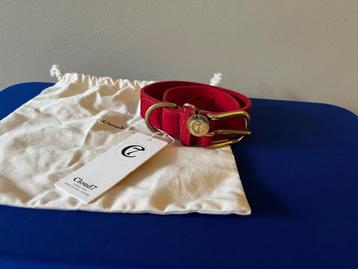 Halsband rood suede Cloud7 beschikbaar voor biedingen