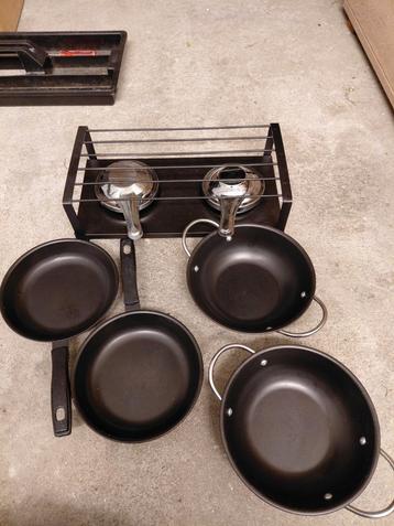 Camping setje / Fondue set beschikbaar voor biedingen