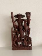 Houtsnijwerk Balinese visser, Antiek en Kunst, Ophalen of Verzenden