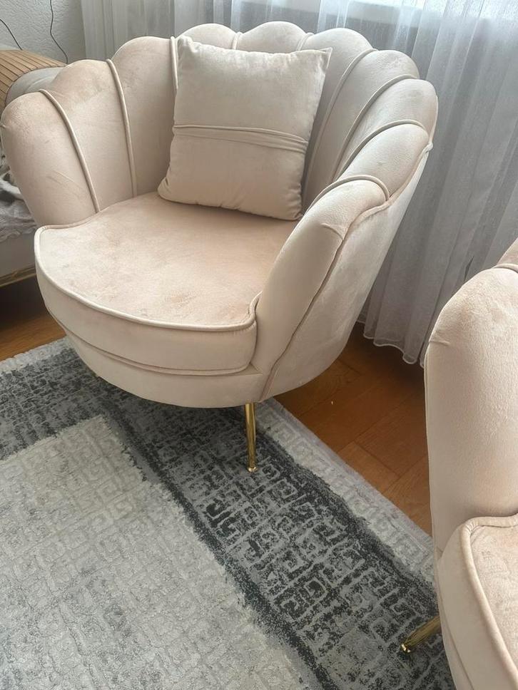 Fauteuil zitbank 1 persoons stoel Belle zand bankje, Huis en Inrichting, Banken | Sofa's en Chaises Longues, Zo goed als nieuw