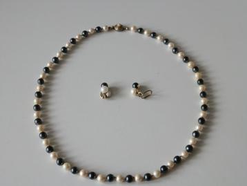 Akoya parel jewelen. Zilver. 925. beschikbaar voor biedingen