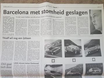 Voetbal: Crisis Louis van Gaal bij FC Barcelona (krant 2000) beschikbaar voor biedingen