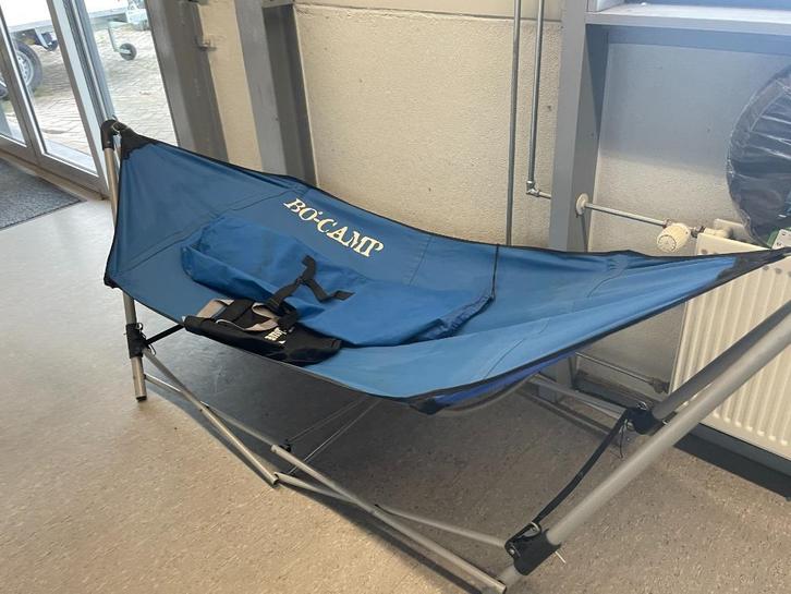 BO-CAMP Hangmat met frame, Tuin en Terras, Hangmatten, Gebruikt, Eenpersoons, Met standaard, Inklapbaar, Binnen, Buiten, Ophalen