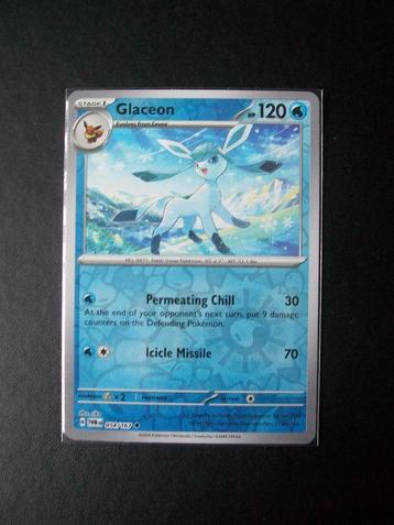 9708. Nieuwe Pokemon Kaart holofoil GLACEON HP 120 (054/167) beschikbaar voor biedingen
