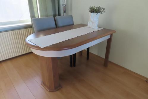 Uitschuifbare eettafel 4 tot 7 personen, Huis en Inrichting, Tafels | Eettafels, Gebruikt, 50 tot 100 cm, 100 tot 150 cm, Vijf personen of meer