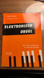 Carlo West, lesboek 4 elektronisch orgel, Muziek en Instrumenten, Bladmuziek, Les of Cursus, Orgel, Gebruikt, Ophalen of Verzenden