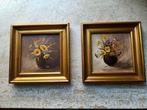Schilderijtjes bloemen miniatuur, Ophalen of Verzenden