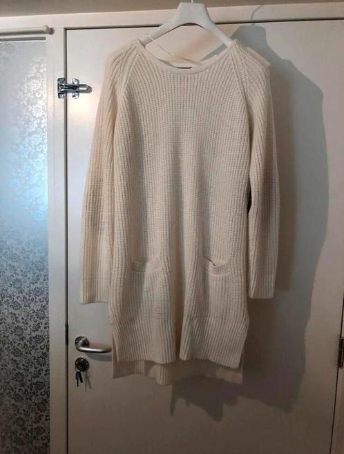 H&M sweater ecru met elleboog patches zakken mt L, Kleding | Dames, Truien en Vesten, Zo goed als nieuw, Maat 42/44 (L), Overige kleuren