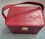 Vintage beauty case met sleutel., Ophalen, Zo goed als nieuw, Rood