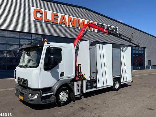 Renault D L42R Euro 6 Fassi 2,3 Tonmeter laadkraan Slechts 1, Auto's, Vrachtwagens, Te koop, ABS, Achteruitrijcamera, Airconditioning