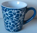 koffiemokje - blauw design - bloemen, Ophalen of Verzenden, Zo goed als nieuw, Overige stijlen, Kop(pen) en/of Schotel(s)