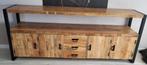 Dressoir mango hout 220x91x46 cm, Ophalen, Zo goed als nieuw, 25 tot 50 cm