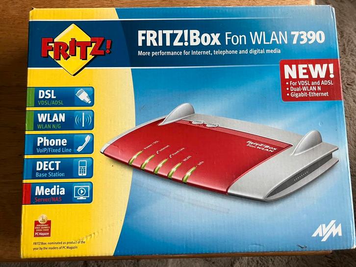 Fritz!box Fon Wlan 7390, Computers en Software, Routers en Modems, Nieuw, Ophalen of Verzenden