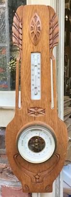 Jugendstil/Art nouveau “weerstation” . (Baro-en thermometer), Ophalen of Verzenden, Zo goed als nieuw