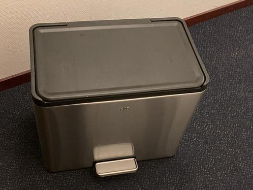 Pedaalemmer, Huis en Inrichting, Woonaccessoires | Prullenbakken, Zo goed als nieuw, Rvs, Minder dan 50 cm, 30 tot 40 liter, Met pedaal