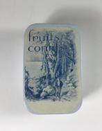 Frans vintage doosje van fruits confits (lichtblauw), Ophalen of Verzenden, Gebruikt, Overige