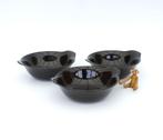 Arabia Kilta / Teema  3 grote soep / ontbijtkommen- zwart, Ophalen of Verzenden, Keramiek, Overige stijlen, Schaal of Schalen