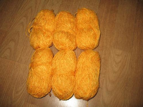 Breien of Haken Knotje 6 x WarmGeel met Glans, Hobby en Vrije tijd, Breien en Haken, Nieuw, Breien of Haken, Wol of Garen, Ophalen of Verzenden