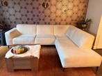 Creme Bank te koop, Huis en Inrichting, Banken | Bankstellen, 250 tot 300 cm, Hoekbank, Ophalen of Verzenden, Zo goed als nieuw