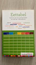 Eettabel boek voor dieet of lifestyle, Ophalen of Verzenden, Zo goed als nieuw, Dieet en Voeding