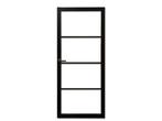 Staal look deur | industriële binnendeur  | helder glas, 80 tot 100 cm, 215 cm of meer, Binnendeur, Nieuw
