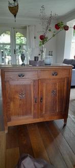 Dressoir buffetkast spiegel geslepen glas, Ophalen, Gebruikt, 25 tot 50 cm