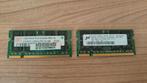 2 x 1 Gb laptop RAM intern geheugen DDR2, Computers en Software, RAM geheugen, Desktop, Ophalen of Verzenden, DDR2, Zo goed als nieuw