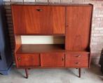 Vintage wandkast jaren 60, Huis en Inrichting, Kasten | Televisiemeubels, Ophalen of Verzenden, Zo goed als nieuw, 25 tot 50 cm