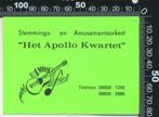 Sticker: Stemmings en Amusementsorkest Het Apollo Trio (2), Verzamelen, Stickers, Ophalen of Verzenden, Zo goed als nieuw, Bedrijf of Vereniging