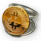 Bitcoin munt met cover, Ophalen of Verzenden, Losse munt