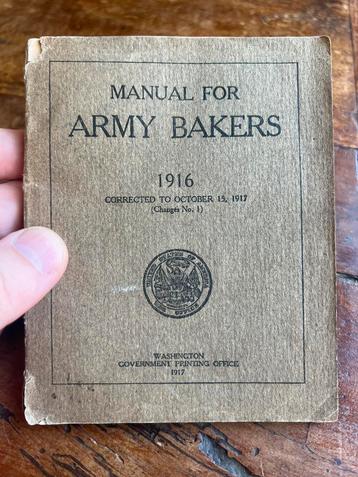 WO1 Amerikaans Veldkok handboek 1917 veel foto's veldkeuken beschikbaar voor biedingen