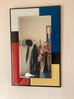 Vintage Mondriaan Spiegel, Minder dan 50 cm, Gebruikt, Minder dan 100 cm, Rechthoekig