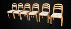 6x Vintage eetkamerstoelen Dyrlund Denmark pine (grenen), Ophalen of Verzenden
