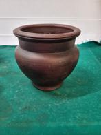 bloempot bruin rond aardewerk, Tuin en Terras, Bloempotten, Ophalen of Verzenden, 'T Olde Gre-j, Info@toldegrej.nl, Endepoelstraat 20f Didam